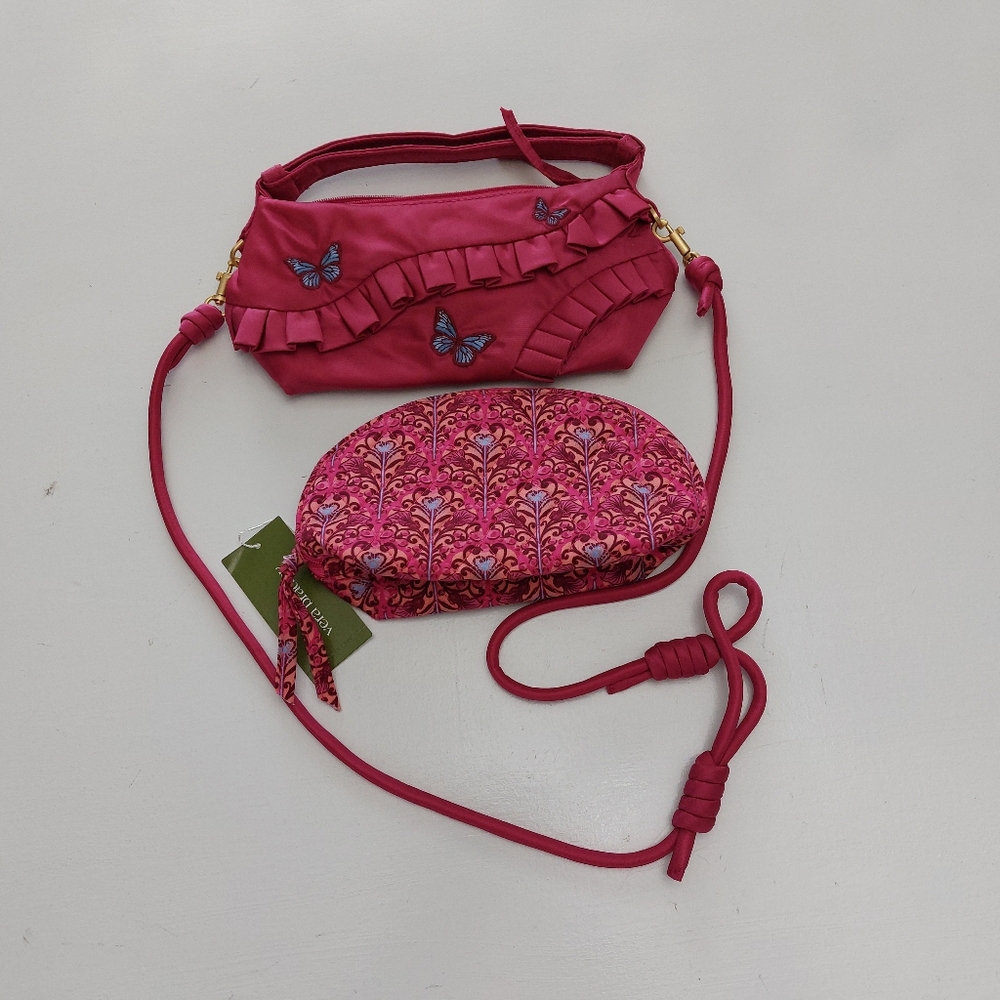 Vera Bradley Wicked She's So Good Roxbury Crossbody & Mini Dome Cosmetic NWT